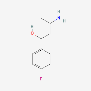 molecular formula C10H14FNO B2525809 3-Amino-1-(4-fluorophenyl)butan-1-ol CAS No. 1394747-96-6