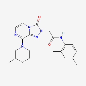 molecular formula C21H26N6O2 B2525827 N-(2,4-dimethylphenyl)-2-[8-(3-methylpiperidin-1-yl)-3-oxo[1,2,4]triazolo[4,3-a]pyrazin-2(3H)-yl]acetamide CAS No. 1251625-79-2