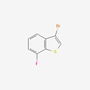 molecular formula C8H4BrFS B2525832 3-Bromo-7-fluorobenzo[b]thiophene CAS No. 1456888-58-6