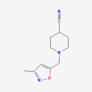 1-((3-Methylisoxazol-5-yl)methyl)piperidine-4-carbonitrile