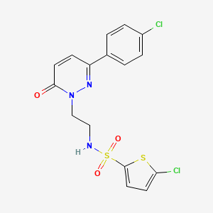 5-chloro-N-(2-(3-(4-chlorophenyl)-6-oxopyridazin-1(6H)-yl)ethyl)thiophene-2-sulfonamide