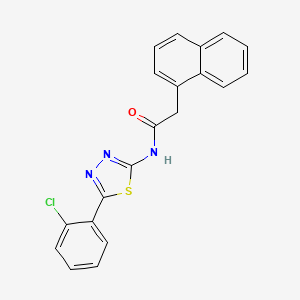 N-[5-(2-chlorophenyl)-1,3,4-thiadiazol-2-yl]-2-naphthalen-1-ylacetamide