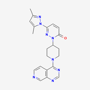 6-(3,5-Dimethylpyrazol-1-yl)-2-(1-pyrido[3,4-d]pyrimidin-4-ylpiperidin-4-yl)pyridazin-3-one