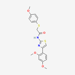 N-(4-(2,4-dimethoxyphenyl)thiazol-2-yl)-2-((4-methoxyphenyl)thio)acetamide
