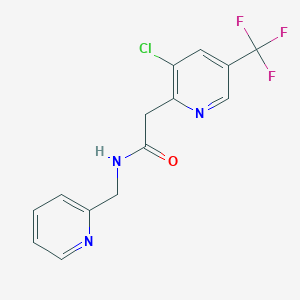 2-[3-chloro-5-(trifluoromethyl)-2-pyridinyl]-N-(2-pyridinylmethyl)acetamide