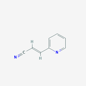 molecular formula C8H6N2 B025259 3-(Pyridin-2-yl)prop-2-enenitrile CAS No. 100949-40-4