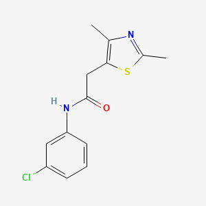 molecular formula C13H13ClN2OS B2525921 N-(3-chlorophenyl)-2-(2,4-dimethyl-1,3-thiazol-5-yl)acetamide CAS No. 1226448-05-0