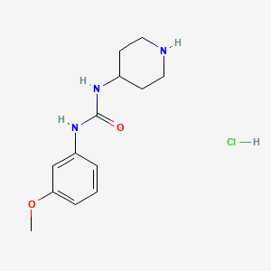 1-(3-Methoxyphenyl)-3-(piperidin-4-yl)urea hydrochloride