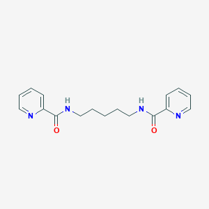 molecular formula C17H20N4O2 B252603 N-{5-[(2-pyridinylcarbonyl)amino]pentyl}-2-pyridinecarboxamide 