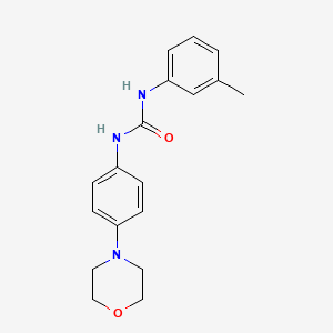 molecular formula C18H21N3O2 B2526052 1-(4-Morpholinophenyl)-3-(m-tolyl)urea CAS No. 882356-09-4