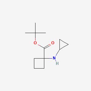 molecular formula C12H21NO2 B2526057 Tert-butyl 1-(cyclopropylamino)cyclobutane-1-carboxylate CAS No. 2248290-96-0