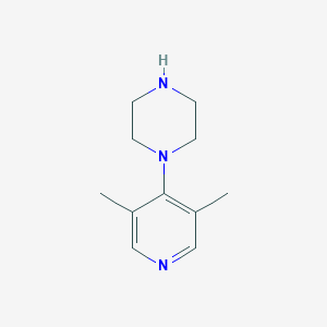 molecular formula C11H17N3 B2526124 1-(3,5-Dimethylpyridin-4-yl)piperazine CAS No. 1368173-27-6