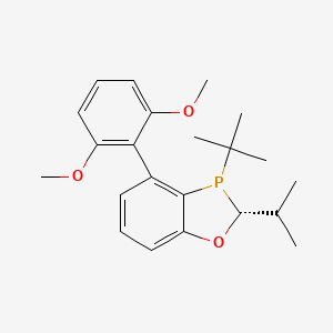 B2526154 (2R)-2-Isopropyl-3-tert-butyl-4-(2,6-dimethoxyphenyl)-1-oxa-3-phosphaindan CAS No. 1477517-19-3