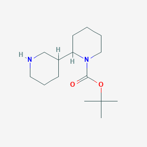 molecular formula C15H28N2O2 B2526174 Tert-butyl 2-(piperidin-3-yl)piperidine-1-carboxylate CAS No. 1230134-36-7