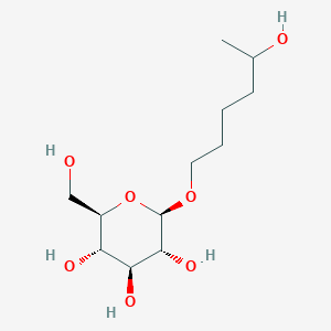 molecular formula C12H24O7 B2526193 5-Hydroxyhexyl glucoside CAS No. 588719-41-9