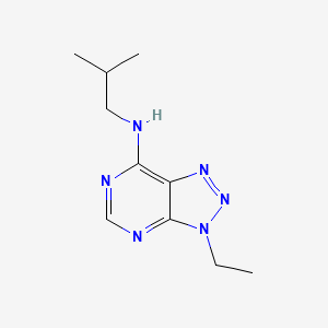 molecular formula C10H16N6 B2526202 3-ethyl-N-isobutyl-3H-[1,2,3]triazolo[4,5-d]pyrimidin-7-amine CAS No. 899730-16-6