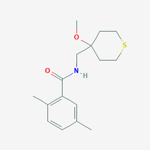 molecular formula C16H23NO2S B2526307 N-[(4-methoxythian-4-yl)methyl]-2,5-dimethylbenzamide CAS No. 2034244-22-7