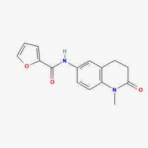 molecular formula C15H14N2O3 B2526318 N-(1-methyl-2-oxo-1,2,3,4-tetrahydroquinolin-6-yl)furan-2-carboxamide CAS No. 921999-45-3