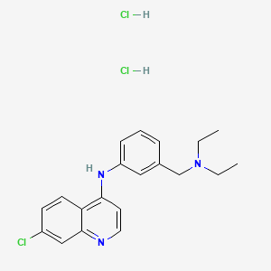 molecular formula C20H24Cl3N3 B2526334 7-Chloro-N-{3-[(diethylamino)methyl]phenyl}quinolin-4-amine dihydrochloride 