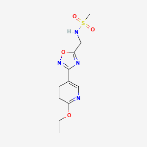 N-((3-(6-ethoxypyridin-3-yl)-1,2,4-oxadiazol-5-yl)methyl)methanesulfonamide