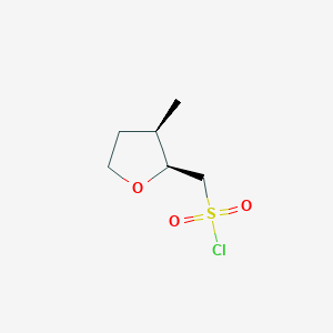 ((2S,3R)-3-Methyltetrahydrofuran-2-yl)methanesulfonyl chloride