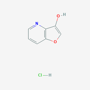 molecular formula C7H6ClNO2 B2526379 Furo[3,2-b]pyridin-3-ol hydrochloride CAS No. 107096-00-4; 2287288-11-1