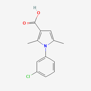 1-(3-chlorophenyl)-2,5-dimethyl-1H-pyrrole-3-carboxylic acid