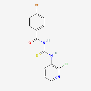 4-bromo-N-[(2-chloropyridin-3-yl)carbamothioyl]benzamide