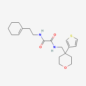 molecular formula C20H28N2O3S B2526412 N'-[2-(cyclohex-1-en-1-yl)ethyl]-N-{[4-(thiophen-3-yl)oxan-4-yl]methyl}ethanediamide CAS No. 2310040-79-8