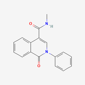molecular formula C17H14N2O2 B2526423 N-methyl-1-oxo-2-phenyl-1,2-dihydro-4-isoquinolinecarboxamide CAS No. 477850-76-3