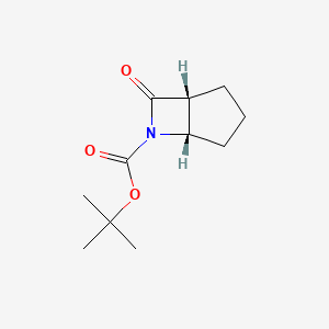 molecular formula C11H17NO3 B2526425 tert-butyl (1R,5S)-7-oxo-6-azabicyclo[3.2.0]heptane-6-carboxylate CAS No. 1335032-02-4