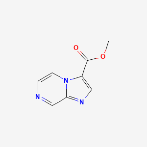 molecular formula C8H7N3O2 B2526495 Methyl imidazo[1,2-a]pyrazine-3-carboxylate CAS No. 1206983-57-4