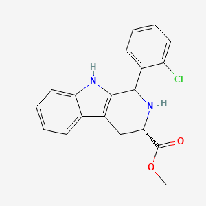 molecular formula C19H17ClN2O2 B2526549 methyl (3S)-1-(2-chlorophenyl)-2,3,4,9-tetrahydro-1H-beta-carboline-3-carboxylate CAS No. 1085709-19-8