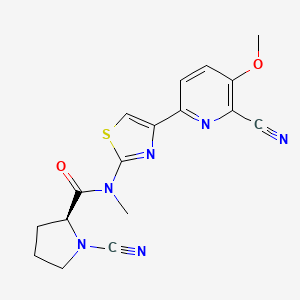 molecular formula C17H16N6O2S B2526575 USP30 inhibitor 11 
