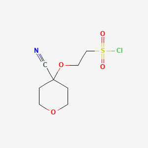 2-[(4-Cyanooxan-4-yl)oxy]ethane-1-sulfonyl chloride