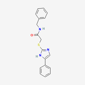 N-benzyl-2-((5-phenyl-1H-imidazol-2-yl)thio)acetamide
