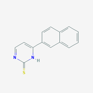 molecular formula C14H10N2S B2526609 4-(Naphthalen-2-yl)pyrimidine-2-thiol CAS No. 832740-99-5