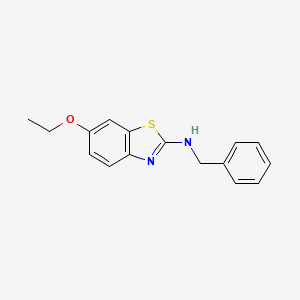 molecular formula C16H16N2OS B2526647 N-benzyl-6-ethoxy-1,3-benzothiazol-2-amine CAS No. 743452-45-1