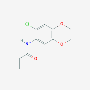 molecular formula C11H10ClNO3 B2526686 N-(6-chloro-2,3-dihydro-1,4-benzodioxin-7-yl)prop-2-enamide CAS No. 1156202-10-6