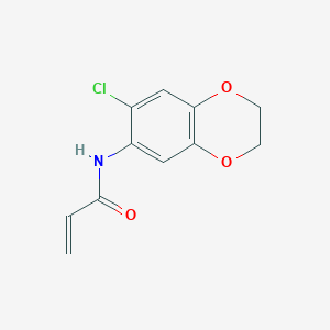 N-(6-chloro-2,3-dihydro-1,4-benzodioxin-7-yl)prop-2-enamide