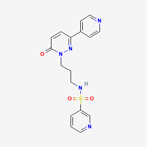 N-(3-(6-oxo-3-(pyridin-4-yl)pyridazin-1(6H)-yl)propyl)pyridine-3-sulfonamide