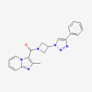 (2-methylimidazo[1,2-a]pyridin-3-yl)(3-(4-phenyl-1H-1,2,3-triazol-1-yl)azetidin-1-yl)methanone