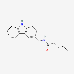 N-((2,3,4,9-tetrahydro-1H-carbazol-6-yl)methyl)pentanamide