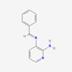 molecular formula C12H11N3 B2526713 N~3~-[(1E)-phenylmethylene]pyridine-2,3-diamine CAS No. 848142-03-0