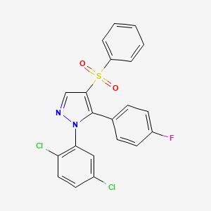 4-(Benzenesulfonyl)-1-(2,5-dichlorophenyl)-5-(4-fluorophenyl)pyrazole