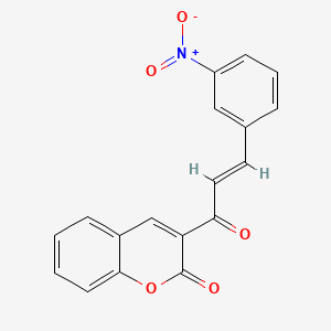 (E)-3-(3-(3-nitrophenyl)acryloyl)-2H-chromen-2-one