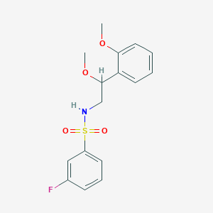 3-fluoro-N-(2-methoxy-2-(2-methoxyphenyl)ethyl)benzenesulfonamide