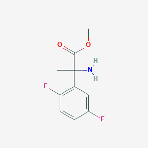 molecular formula C10H11F2NO2 B2526723 Methyl 2-amino-2-(2,5-difluorophenyl)propanoate CAS No. 1179776-46-5