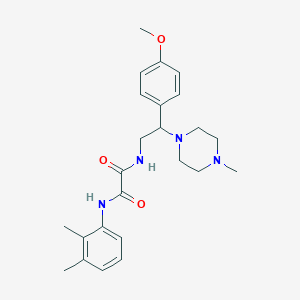 molecular formula C24H32N4O3 B2526734 N-(2,3-dimethylphenyl)-N'-[2-(4-methoxyphenyl)-2-(4-methylpiperazin-1-yl)ethyl]ethanediamide CAS No. 898432-06-9