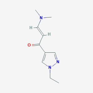 (E)-3-(dimethylamino)-1-(1-ethylpyrazol-4-yl)prop-2-en-1-one